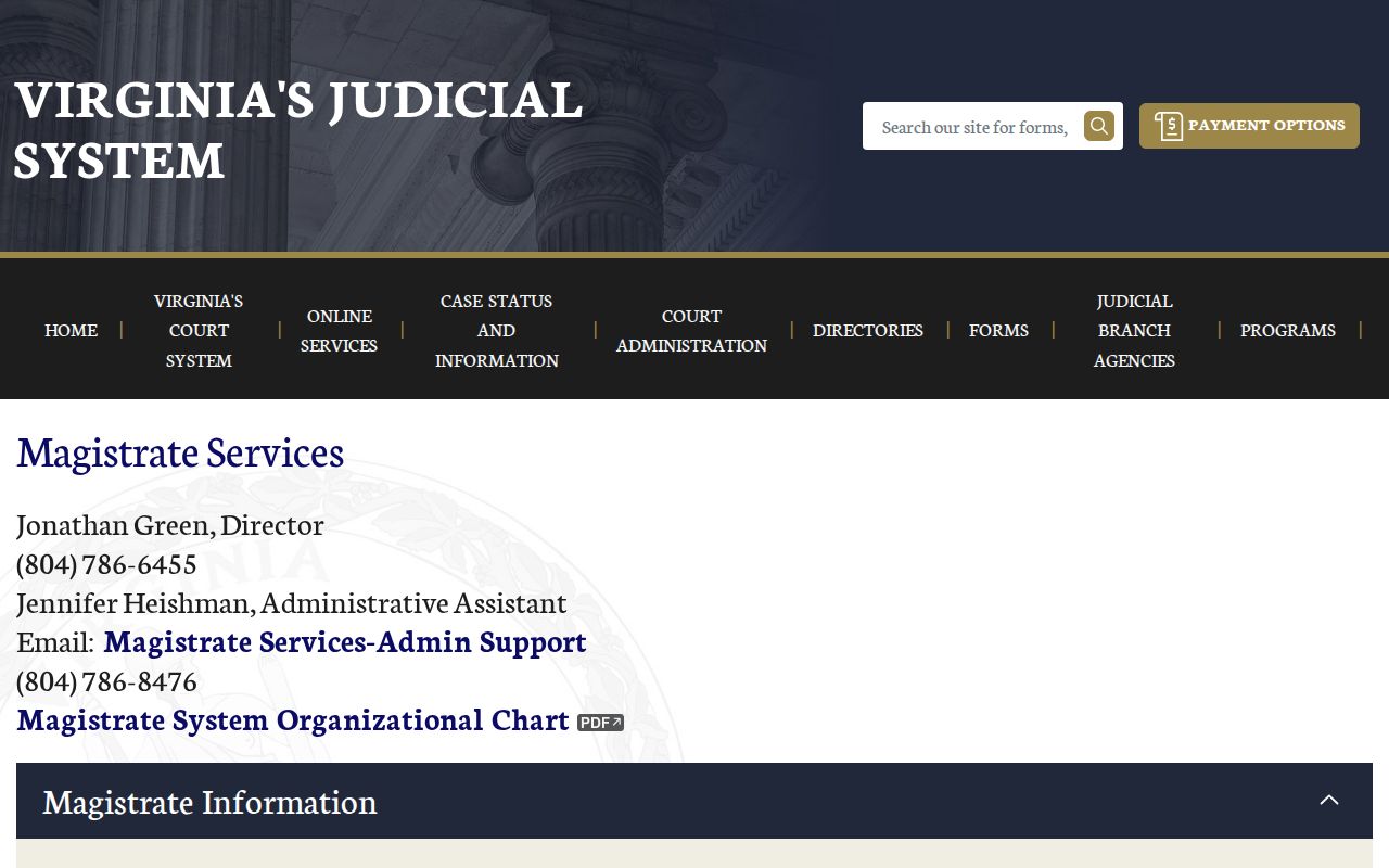 Mathews County arrest warrant issuance and bail route through District 9 magistrate services