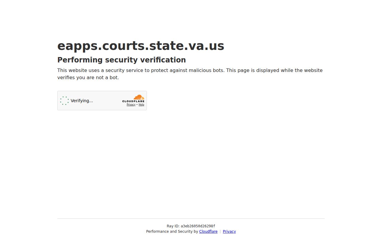 Mathews County warrant case discovery through Virginia's statewide court search